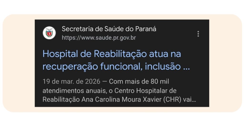 Hospital de Reabilitação de Curitiba.
Anderson Deoli - O PcD que defende você.